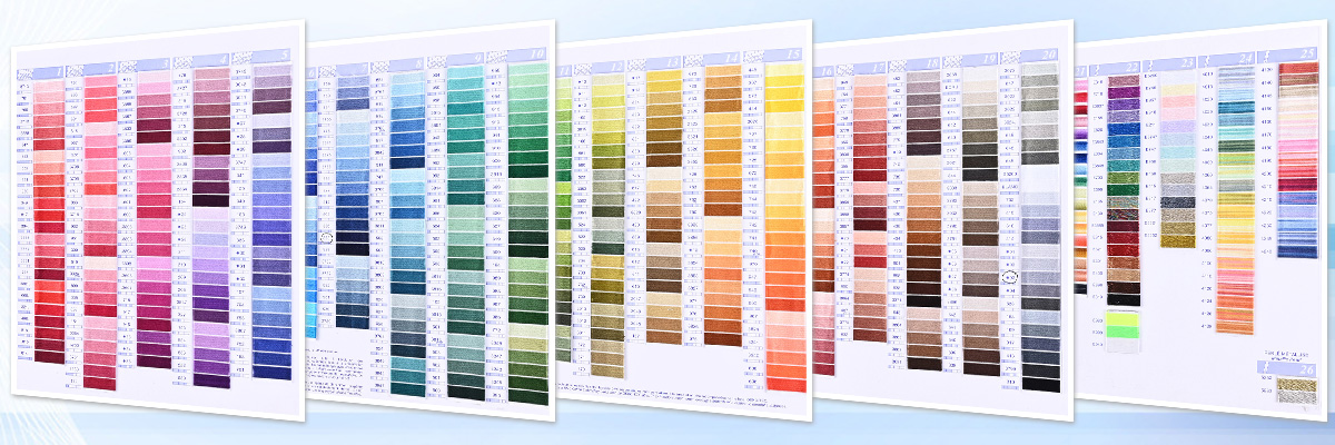 DMC embroidery floss color card uk