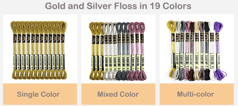 metallic embroidery floss colors