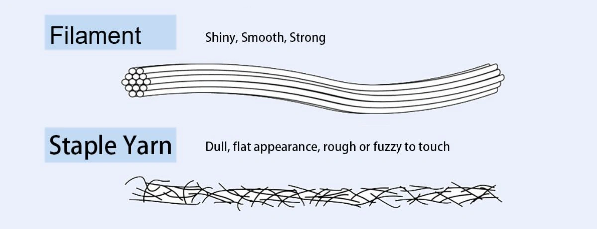 Filament VS Staple fiber, which one is preferred and why?