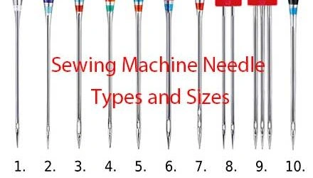 Sewing Machine Needle Types and Sizes Selection Guide