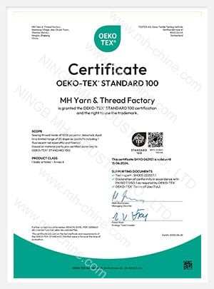 Sewing thread Oeko-Tex Standard 100 Annex 6